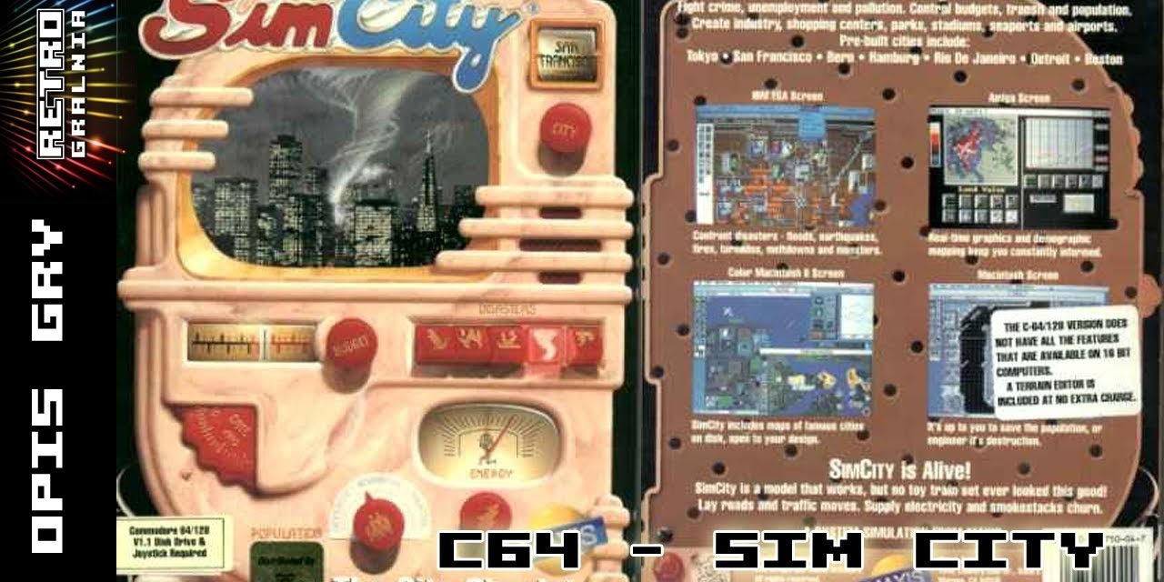 [Gra] SimCity – Commodore 64 (RG#30) – RetroGralnia, RetroGaming