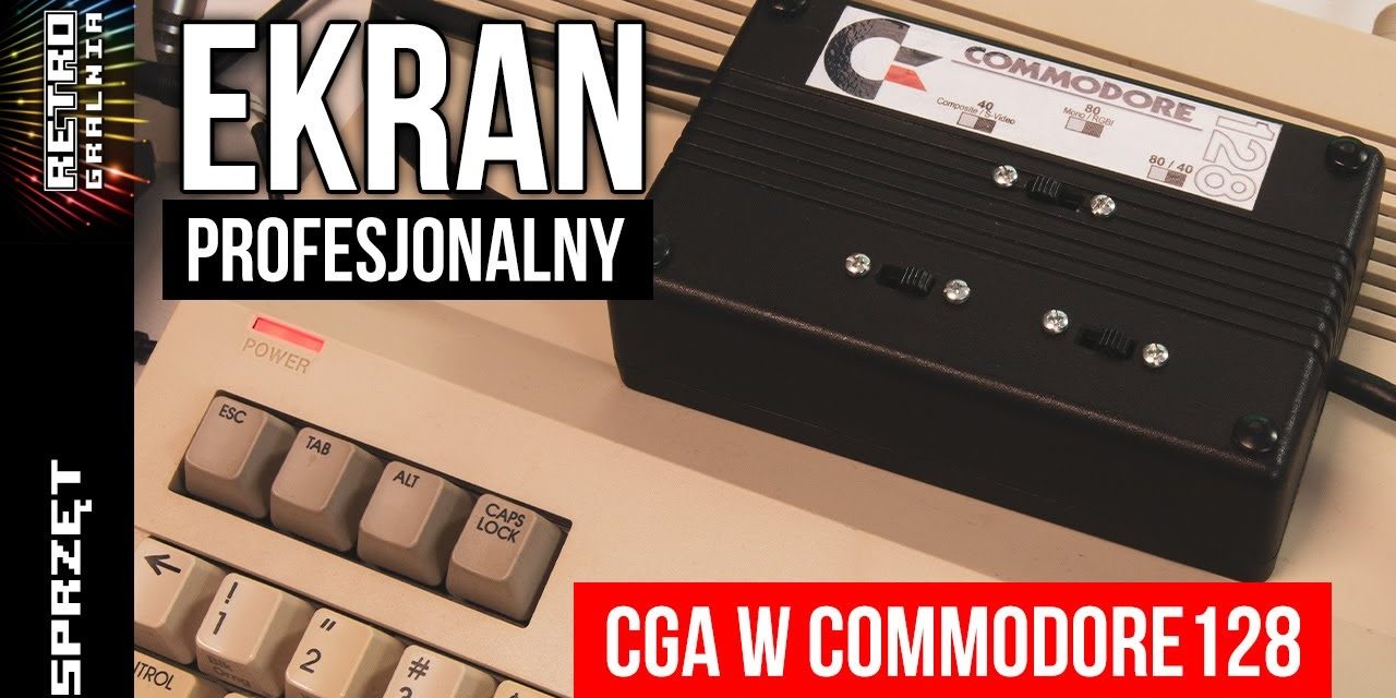 📺 Wysoka rozdzielczość i tryb CGA z Commodore 128 – Na telewizorze ...