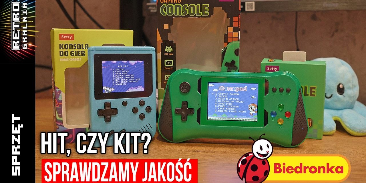 🎮 Retro konsole z Biedronki – Test i recenzja przenośnych klonów Setty